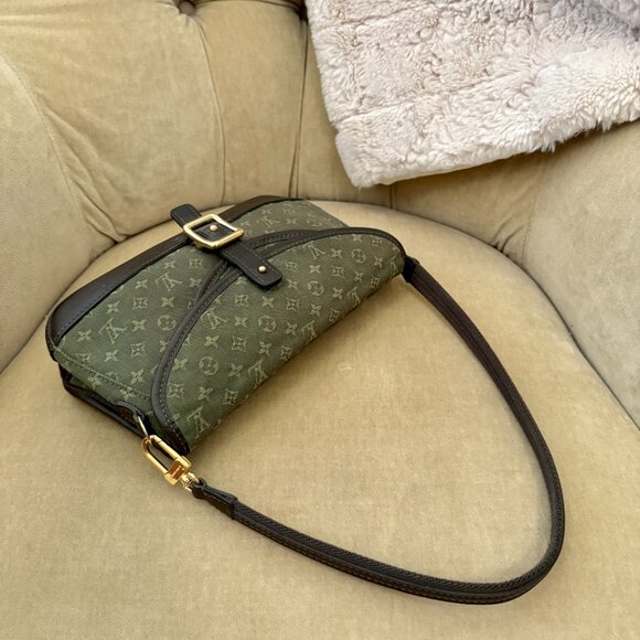 VTG Auth. LOUIS VUITTON Marjorie Mini Lin Monogram TH0063 Baguette Hobo Bag - Picture 3 of 13